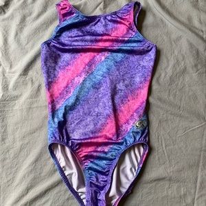 GK Purple, Blue, Pink Shimmer Gymnastics Leotard